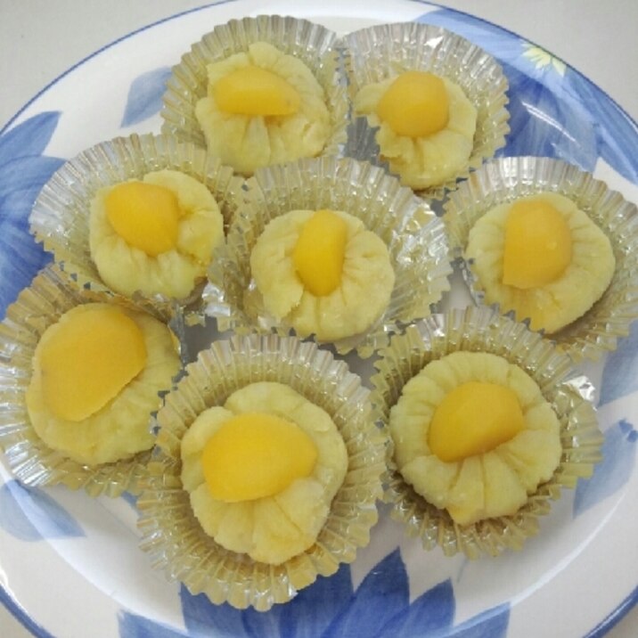 さつまいもと栗の茶巾しぼり レシピ 作り方 By ポコたんママ 楽天レシピ